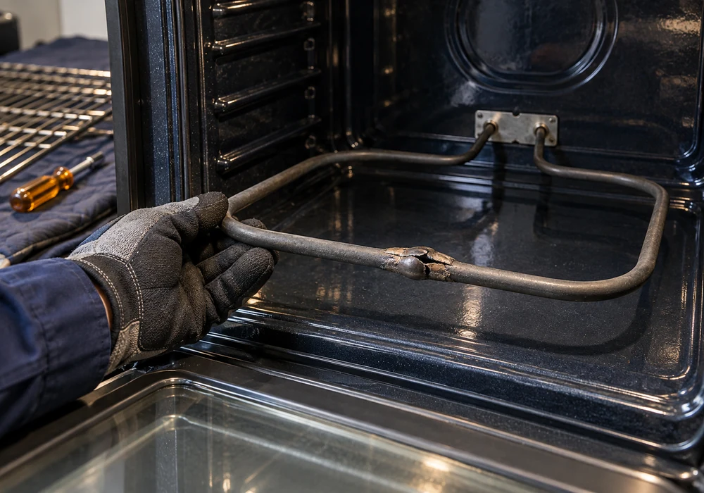 Oven not heating, diagnosis and repair guide